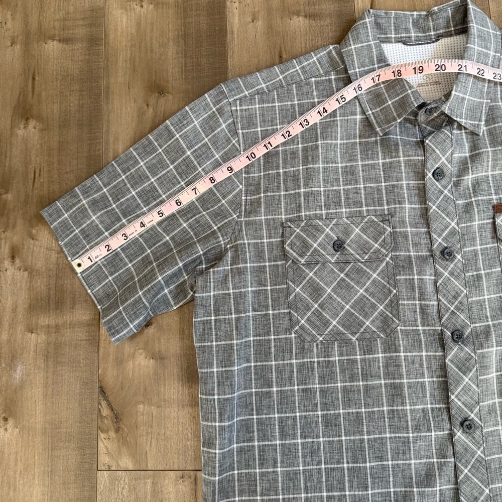 Orvis Classic Collection Gray Check Tech Shirt Men Large Outdoor Lightweight EUC - Picture 7 of 7